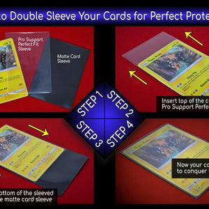 pro fit card sleeves Pro Support 400 Premium Ultra Clear Standard Size Card Sleeves. Perfect for Double Sleeving and Compatible with Pokemon